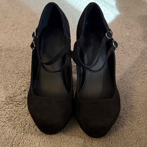 Torrid Black Double Strap Heels